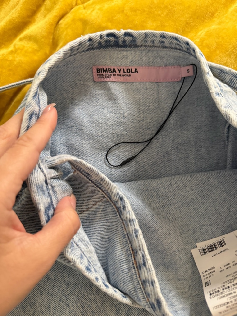 Bimba y Lola Denim Wrap Midi Skirt | Like New 32” - Picture 5 of 5